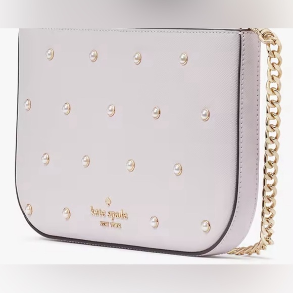 NWT Kate Spade ♠️ Madison Studded Pearls Pochette - Picture 2 of 6